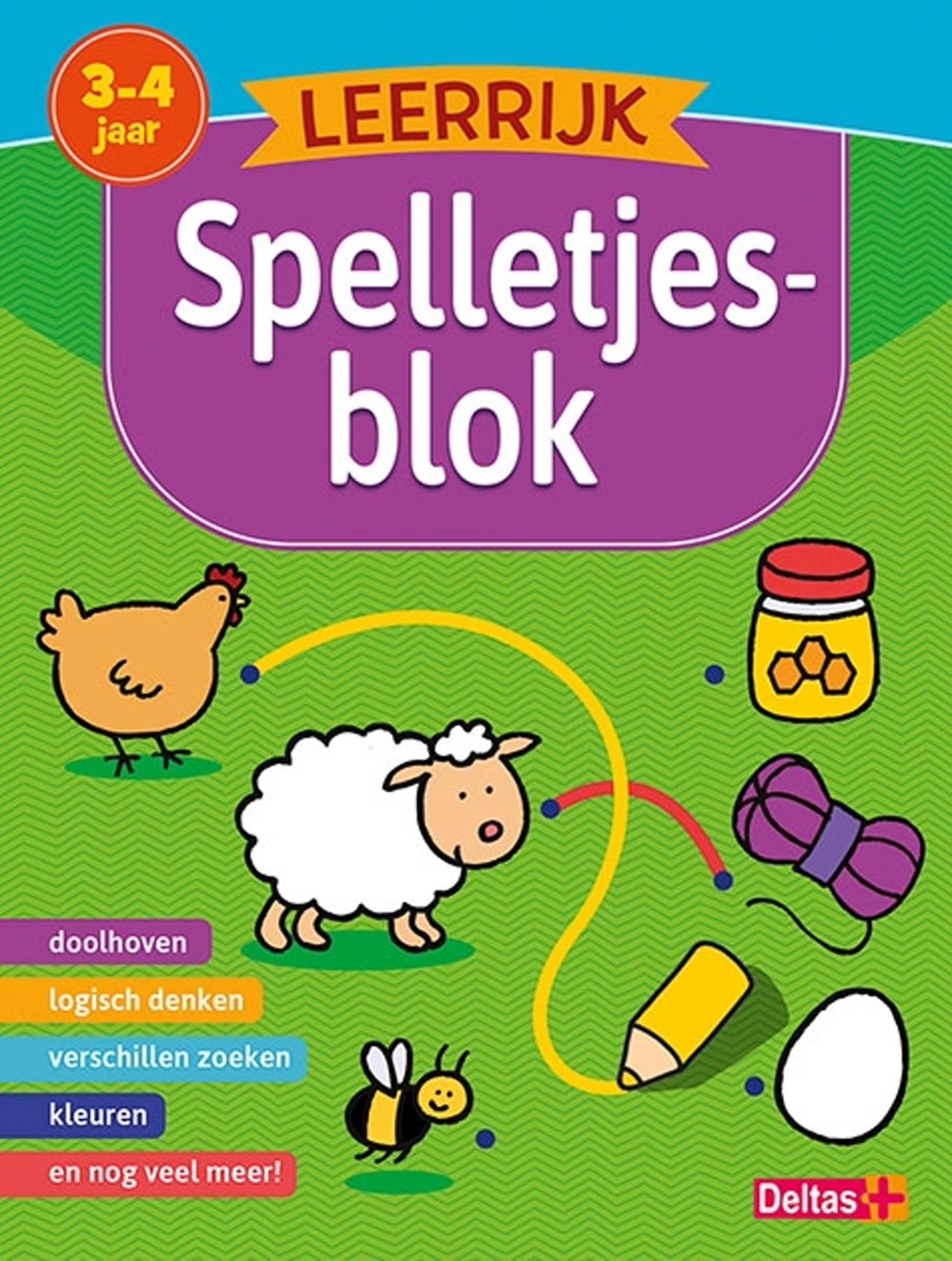 Deltas - Deltas Leerrijk spelletjesblok (3-4 j.)