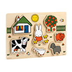 Nijntje - Nijntje houten puzzel vormenpuzzel - educatief speelgoed junior - peuter kleuter - vanaf 1 jaar - bambolino toys cadeau tip