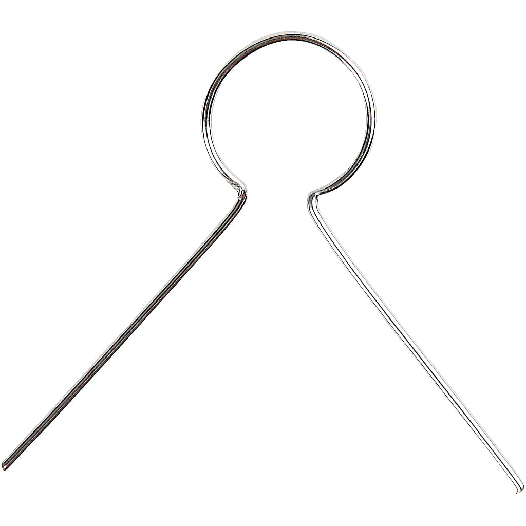Creativ Company - Creativ Company Https://www.cchobby.nl/metalen-hanger-l-22-mm-gatgrootte-8-mm-verzilverd-50-stuk-1-doos