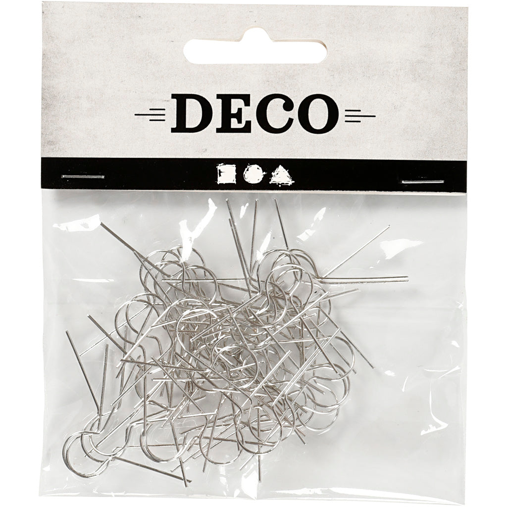 Creativ Company - Creativ Company Https://www.cchobby.nl/metalen-hanger-l-22-mm-gatgrootte-8-mm-verzilverd-50-stuk-1-doos
