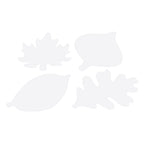 Colorations - jumbo knutsel bladeren karton 24 stuks