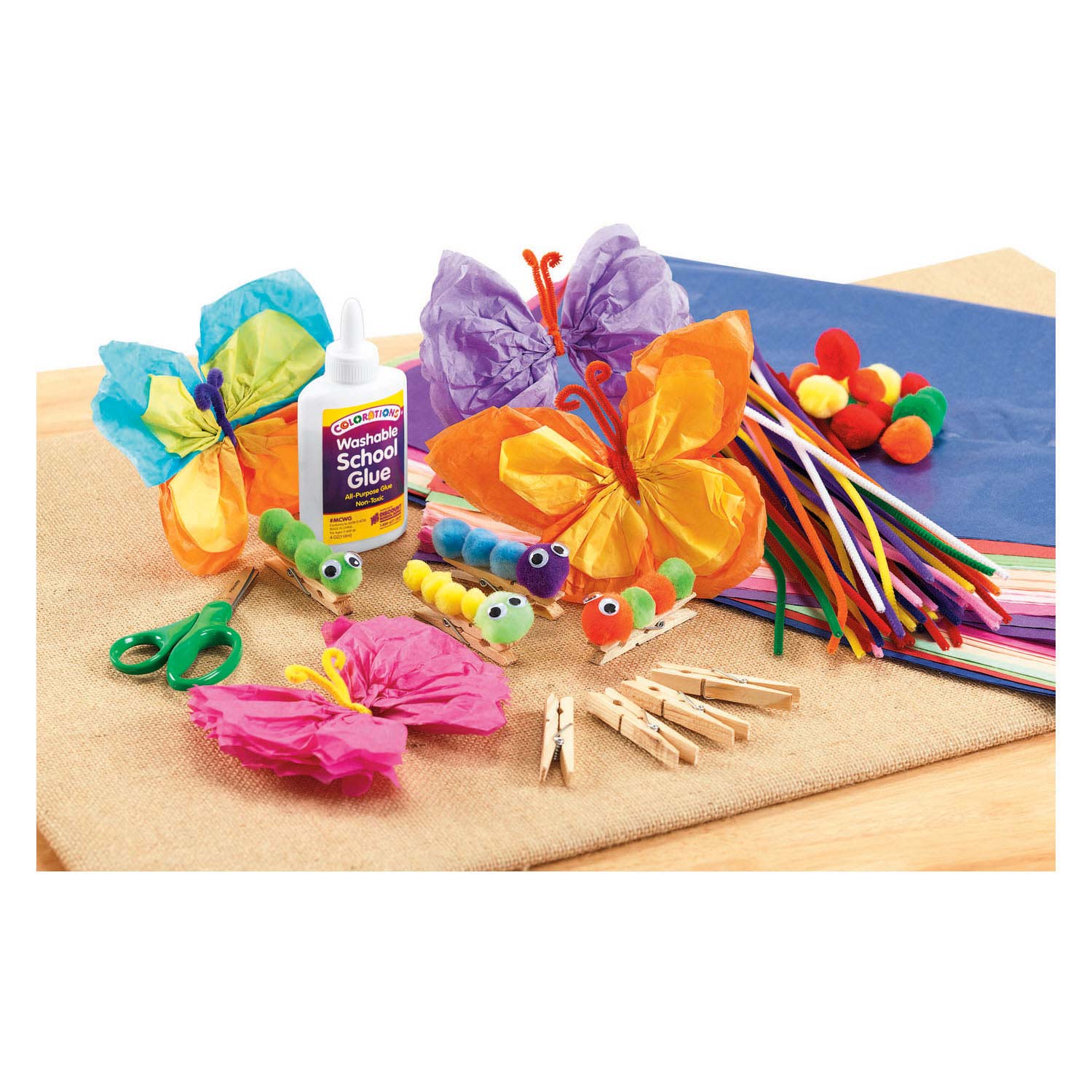 Colorations - pom poms divers 300st.