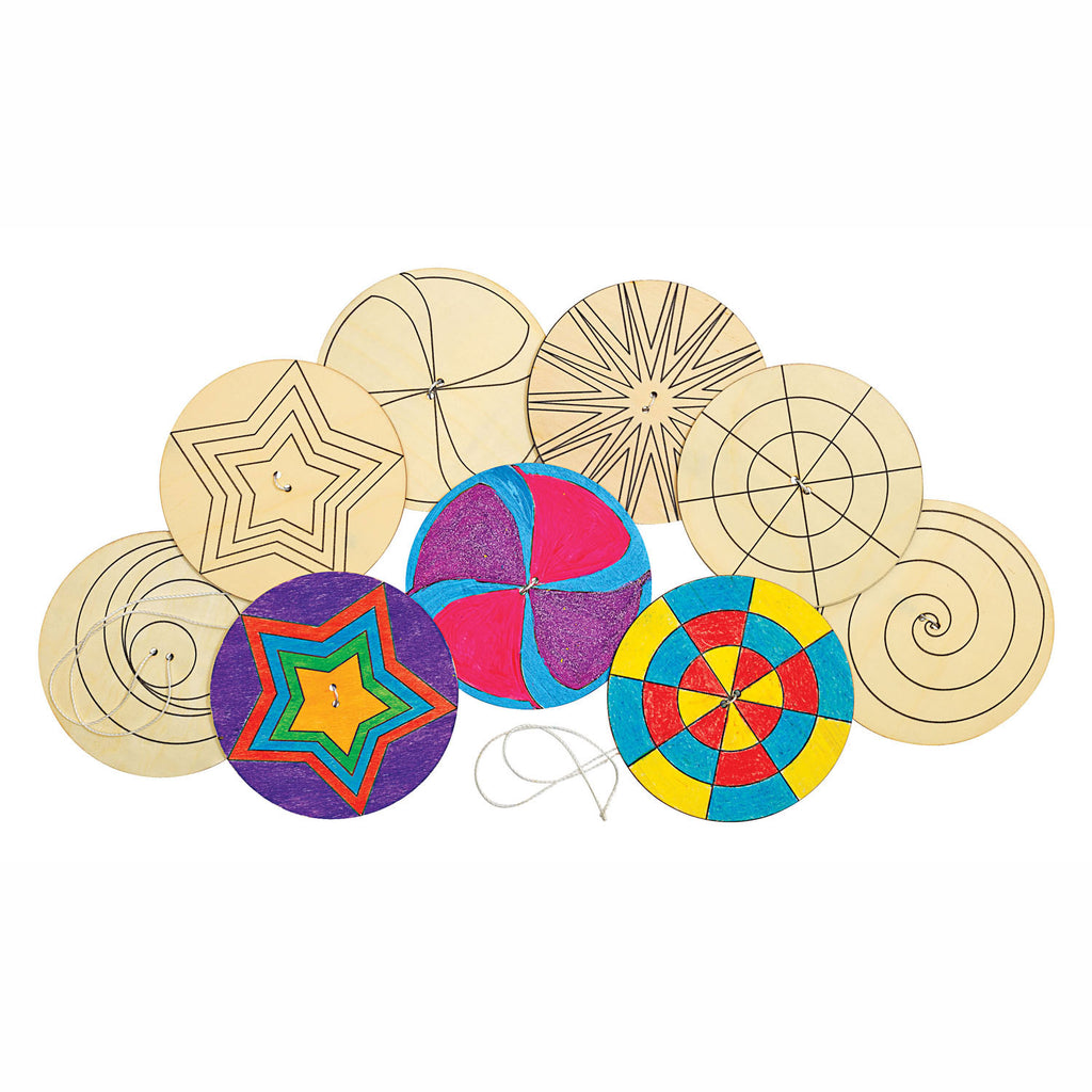 Colorations - versier je eigen houten spinner 24 stuks