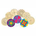 Colorations - versier je eigen houten spinner 24 stuks