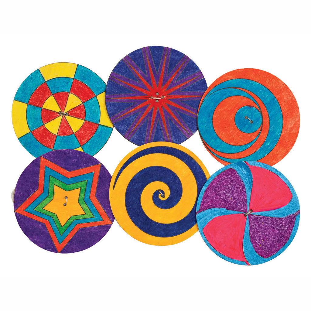 Colorations - versier je eigen houten spinner 24 stuks