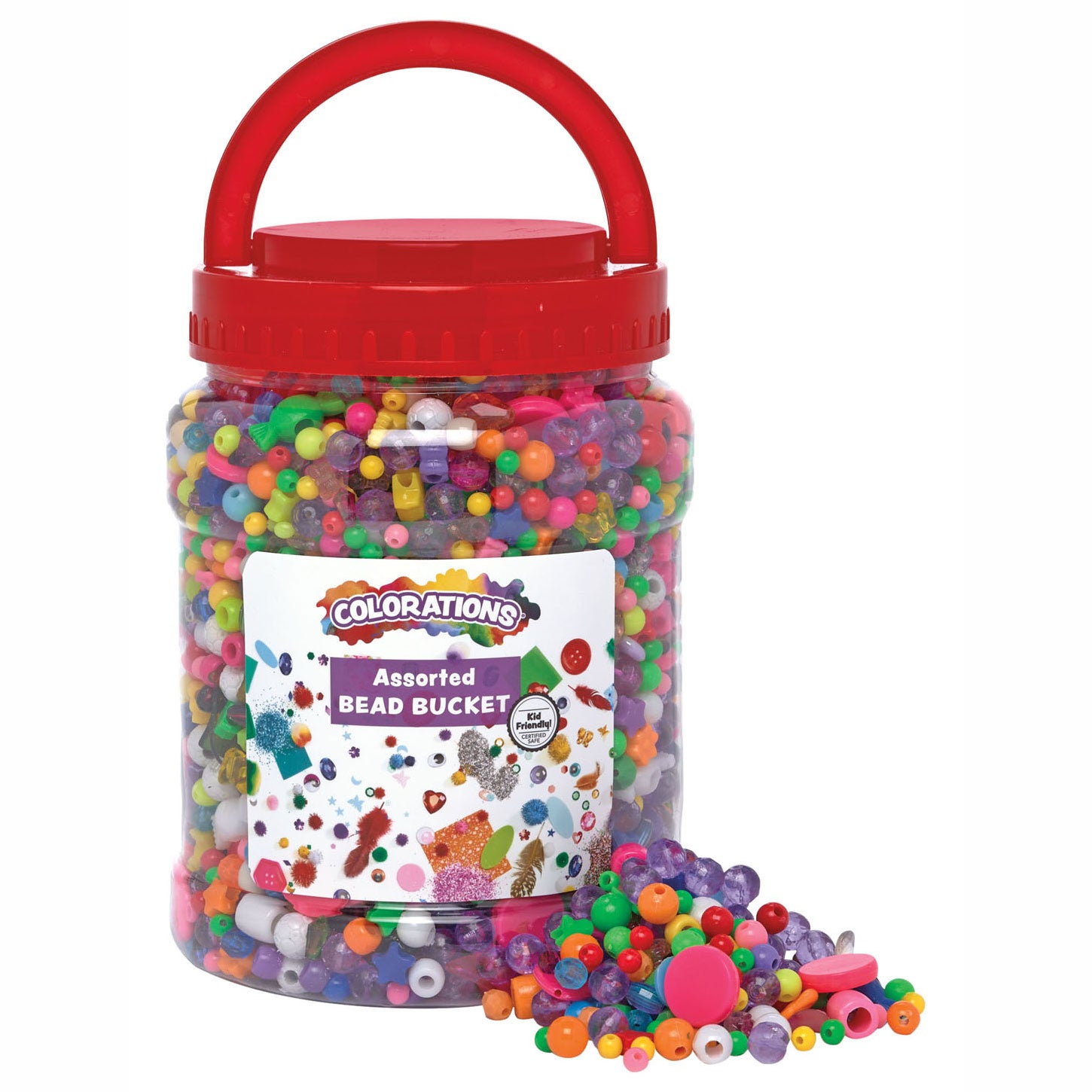 Colorations - rijgkralen variatie in pot 6000st.