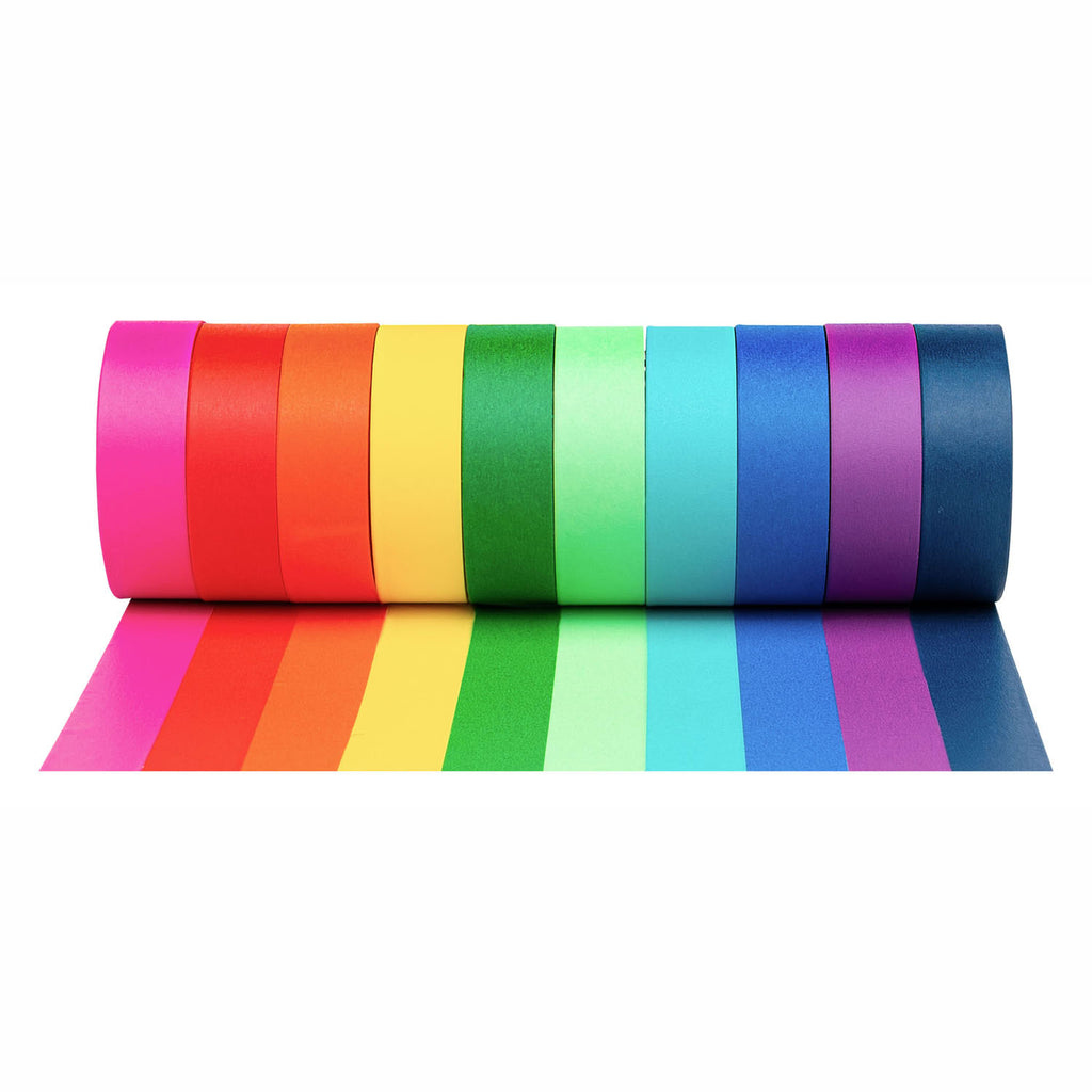 Colorations - washi tape vaste kleuren, 10 x 500cm