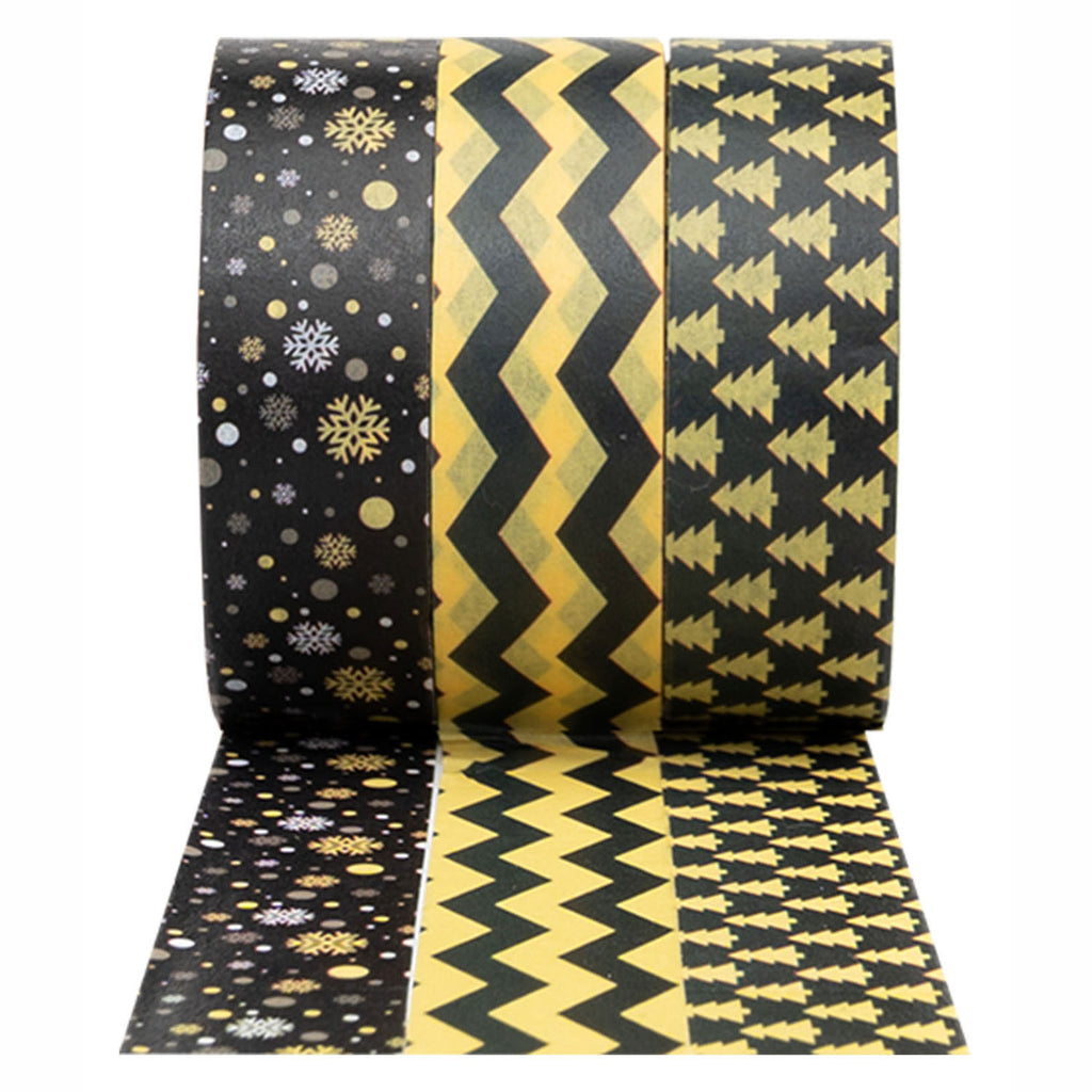 Colorations - Washi Tape Festive Christmas Matchs 3 rouleaux, 5mtr.