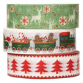 Colorations - washi tape kerst 3 rollen 5mtr.