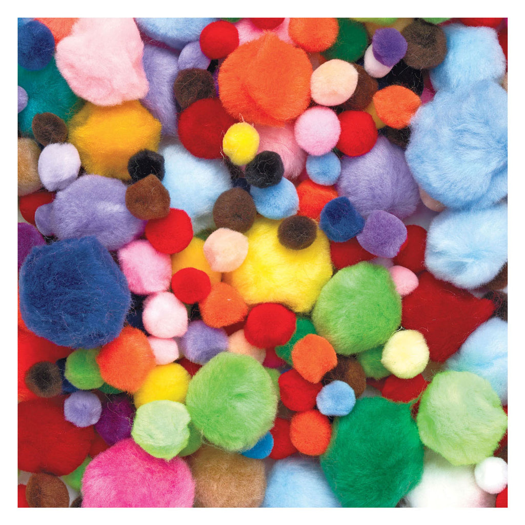 Colorations - zak pompoms 450 gram 1200 stuks