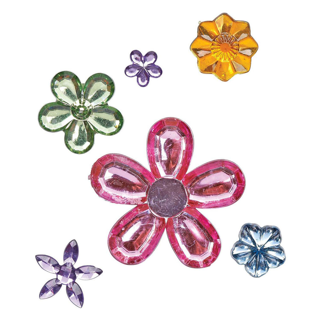 Colorations - gekleurde bloem strasstenen 300st.