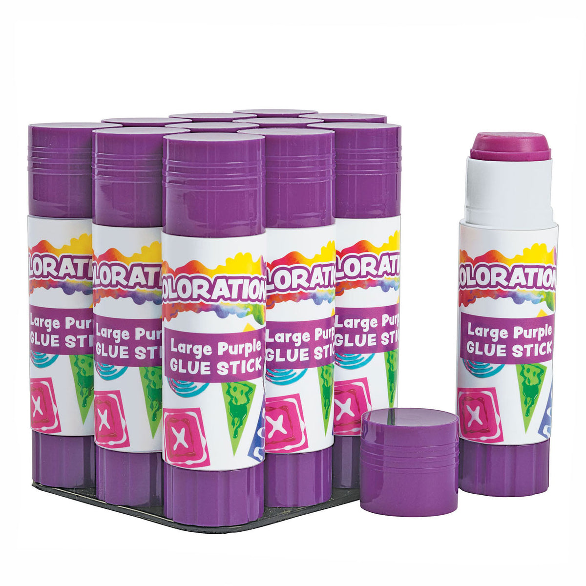 Colorations - lijmstift 25 gram, set van 12