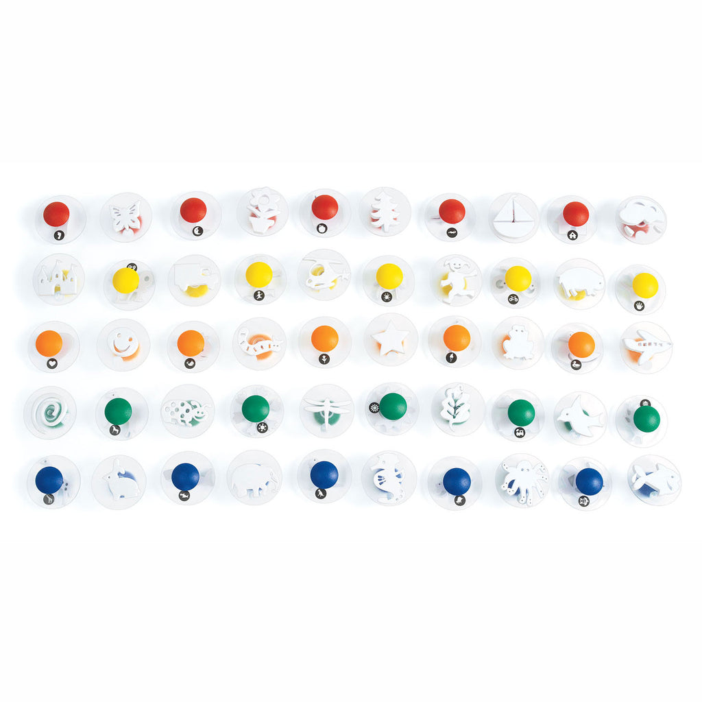 Colorations - gemakkelijke grip stempels megaset, 50st.