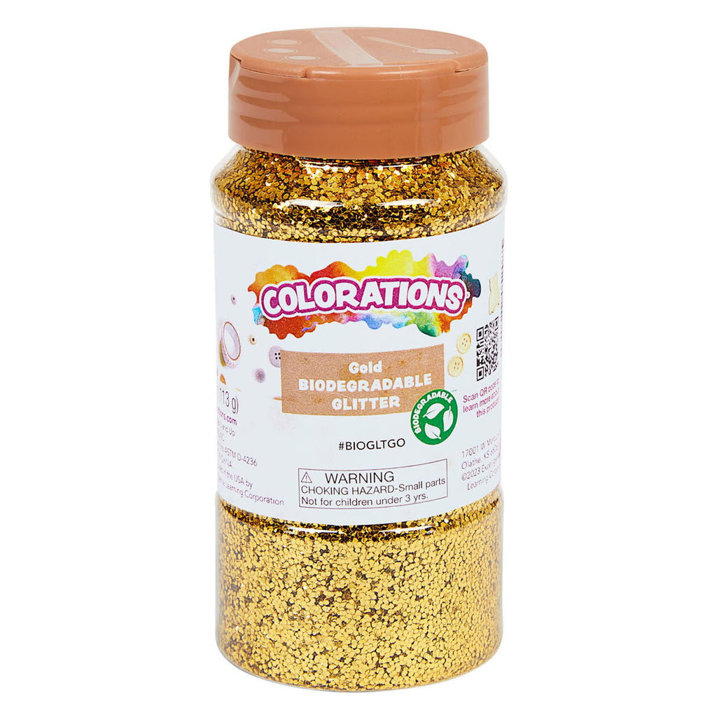 Colorations - biologische afbreekbare glitter - goud 113 gram