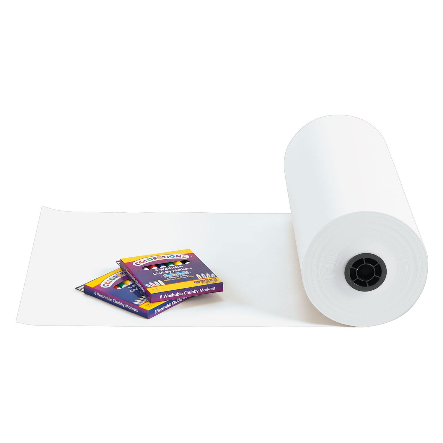 Colorations - rol papier wit 305m