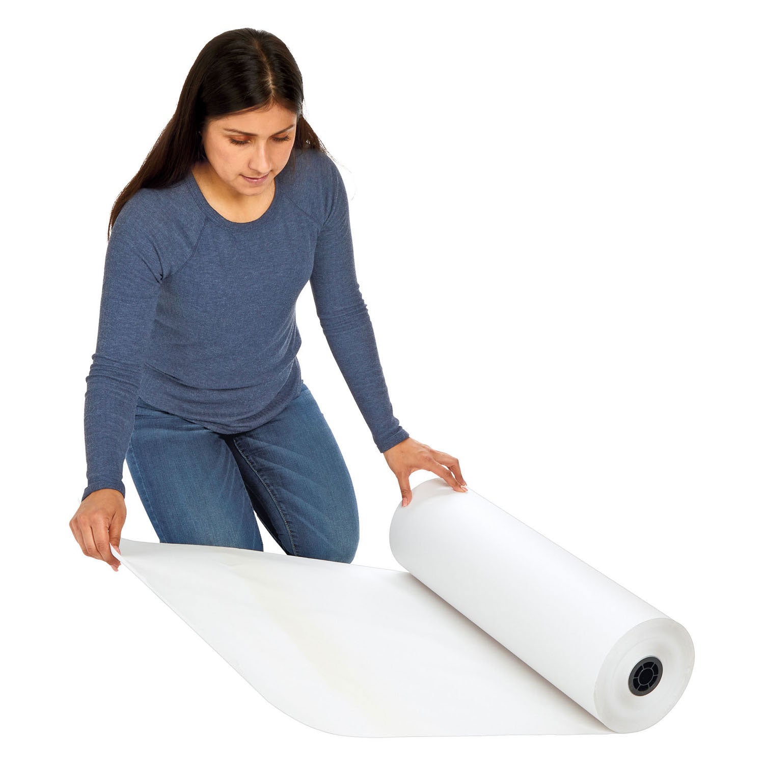 Colorations - rol papier wit 305m