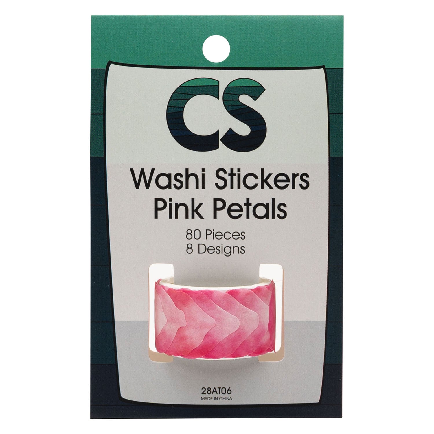 Colorations - washi stickers - roze bloemblaadjes 80st.