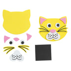 Colorations - foam dierengezichten maken knutselset, 36dlg.