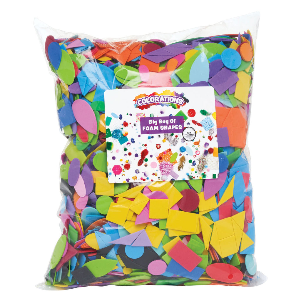 Colorations - foam vormen in zak, 4475st.