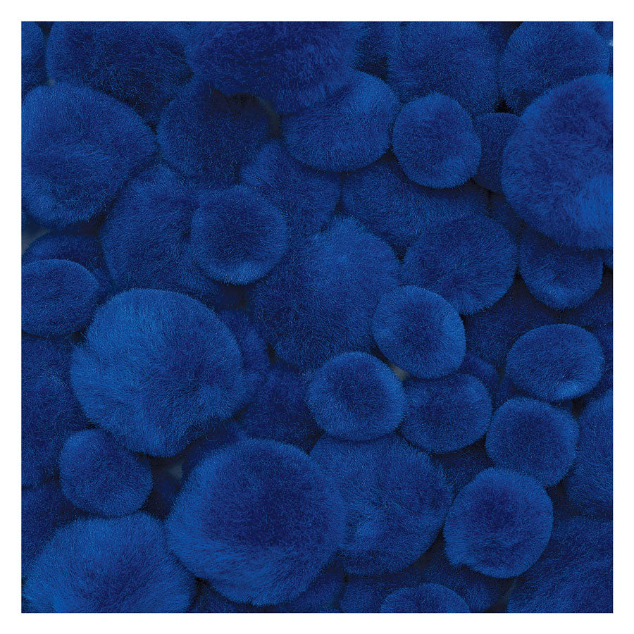 Colorations - pom pomps blauw, 100st.