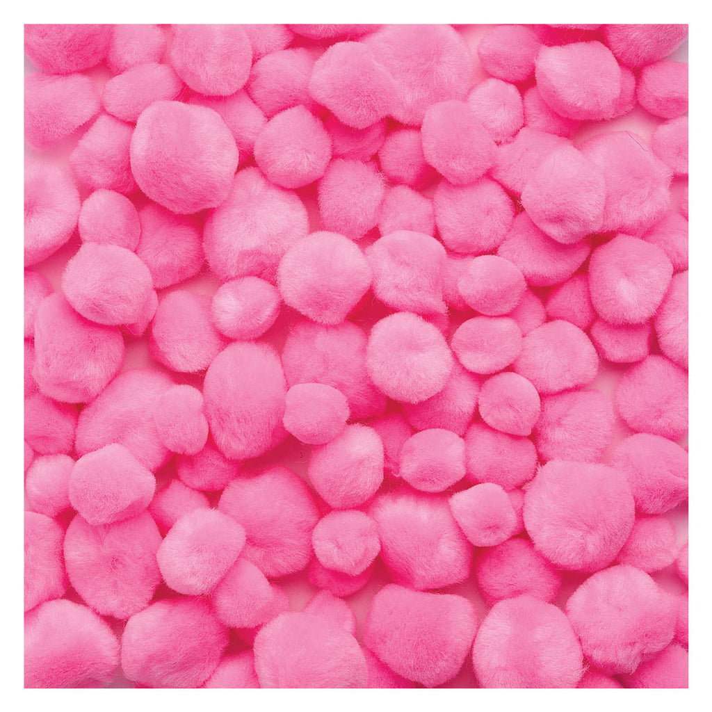 Colorations - pom poms roze, 100st.
