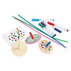 Colorations houten tollen - set van 24 voor school en kinderopvang