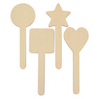 Colorations - diy houten stokvormen 4 designs, 20st.