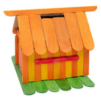 Colorations - huisvormige spaarpotten, 3st.