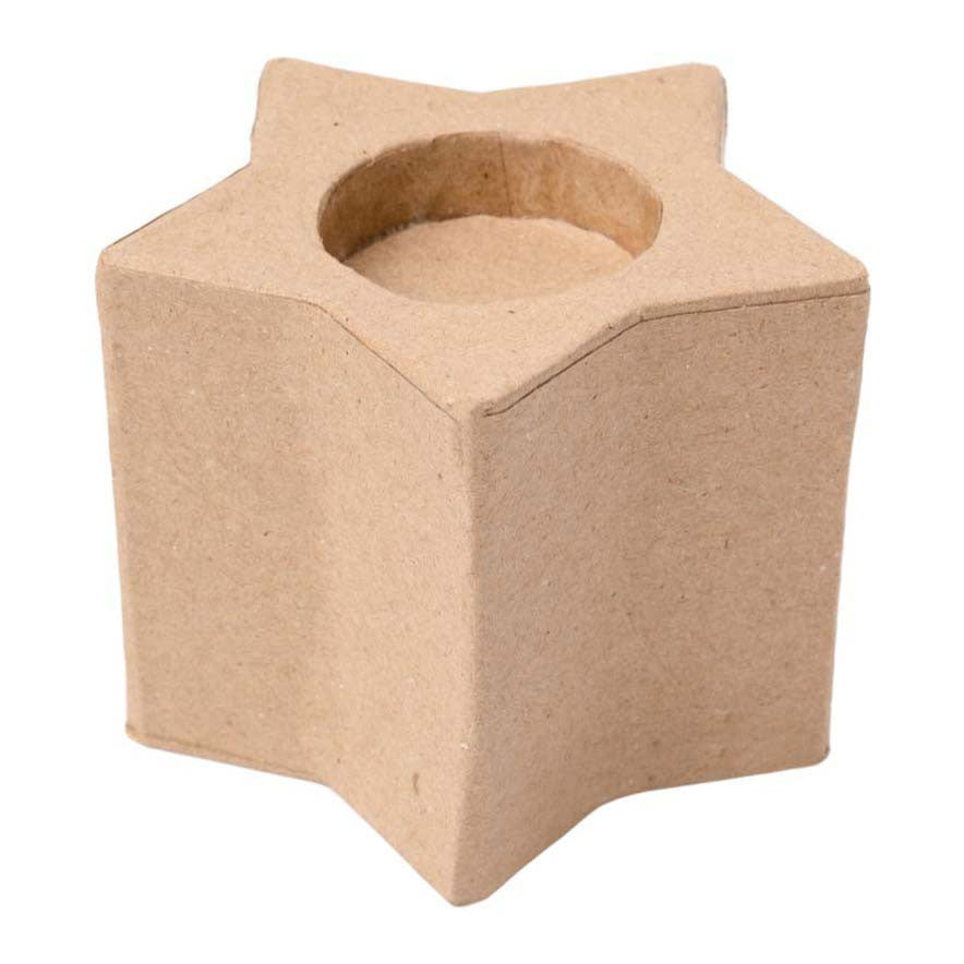 Colorations - Versier je eigen theelichthouders ster 6 stuks