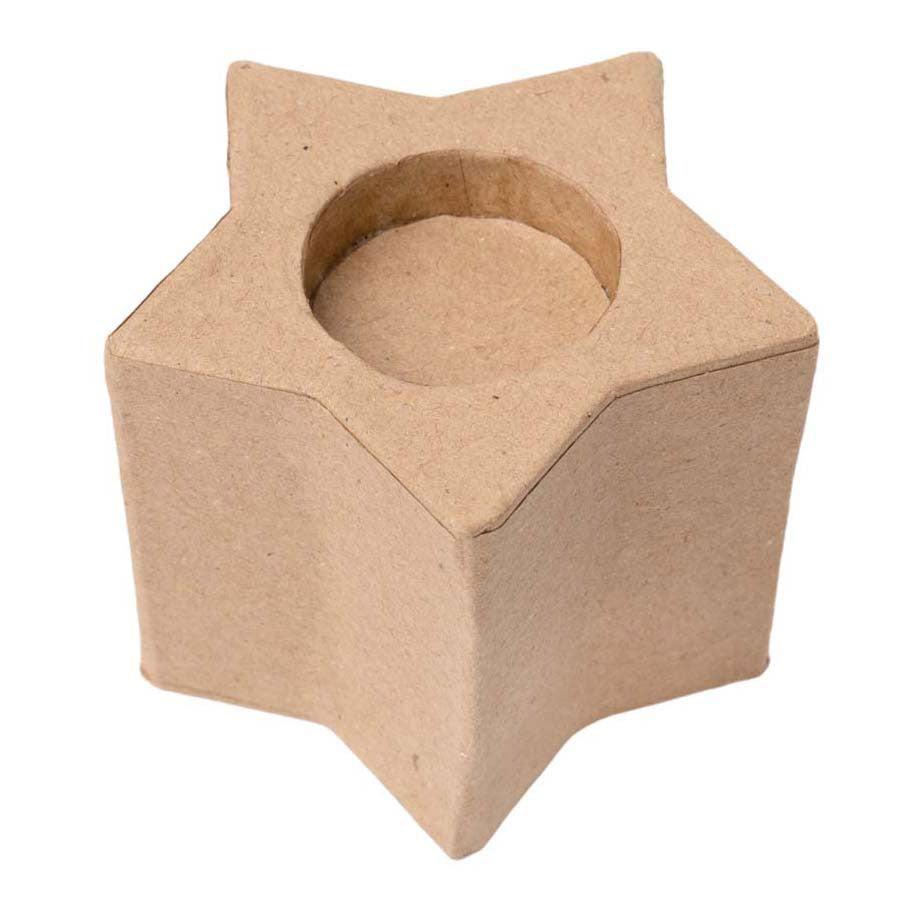 Colorations - Versier je eigen theelichthouders ster 6 stuks