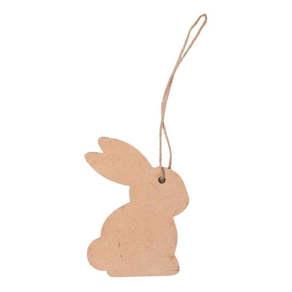 Colorations - Versier je eigen paashangers konijn 6 stuks