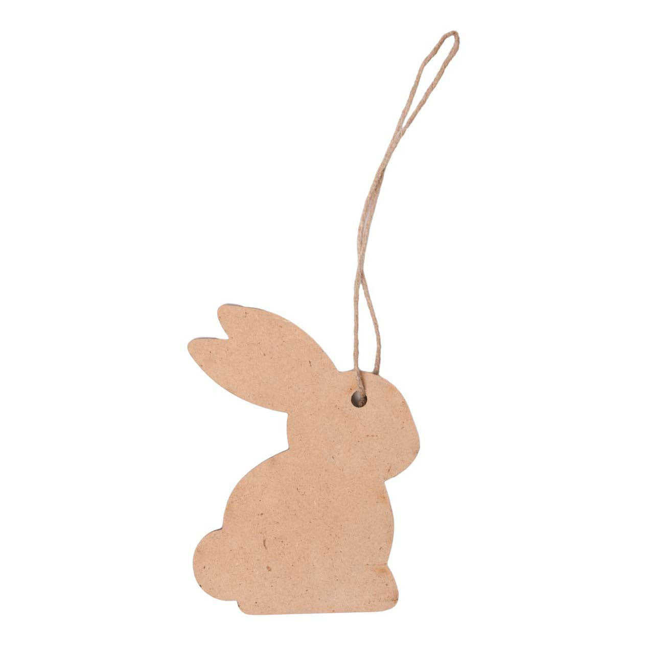 Colorations - Versier je eigen paashangers konijn 6 stuks