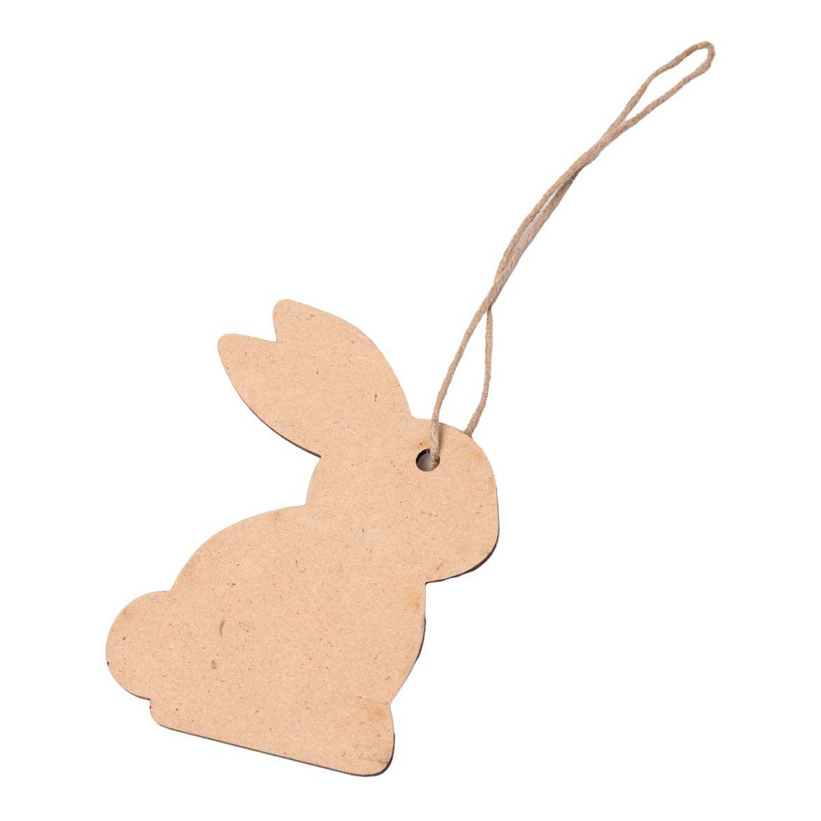 Colorations - Versier je eigen paashangers konijn 6 stuks