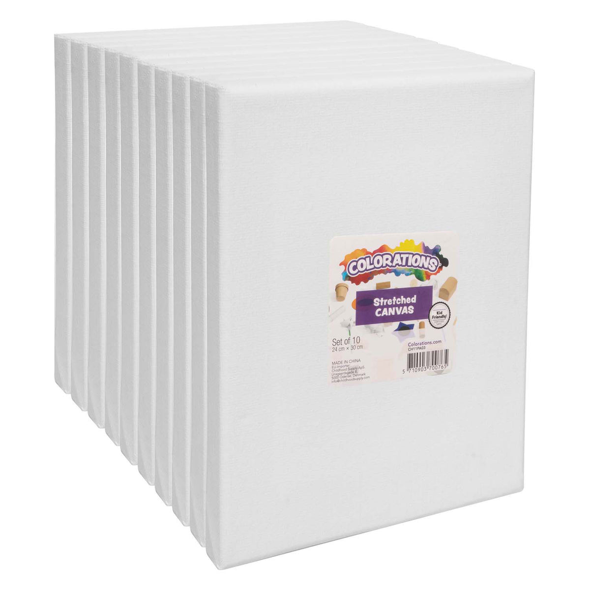 Colorations - gespannen canvas 24 x 30 cm 10 stuks