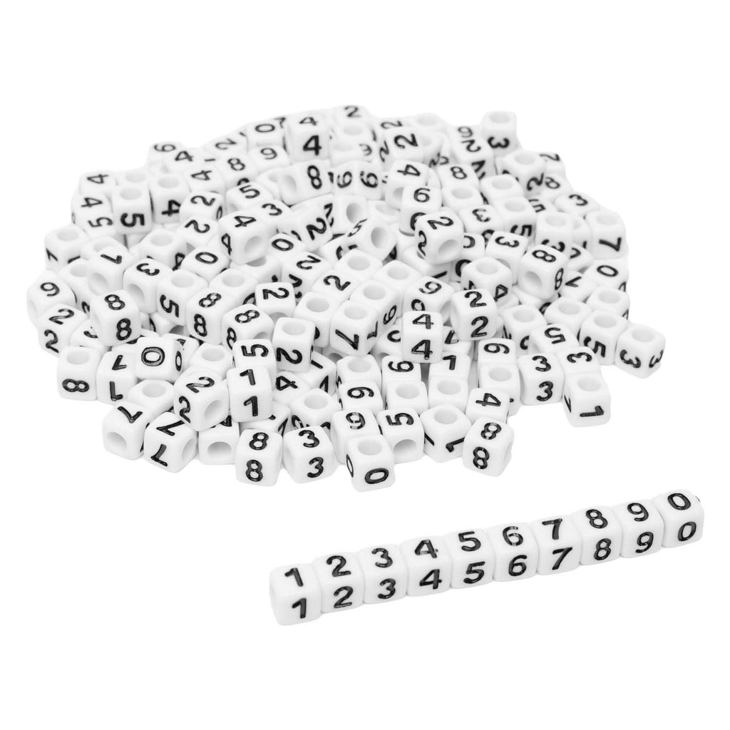 Colorations - nummer kralen 7mm 300st.