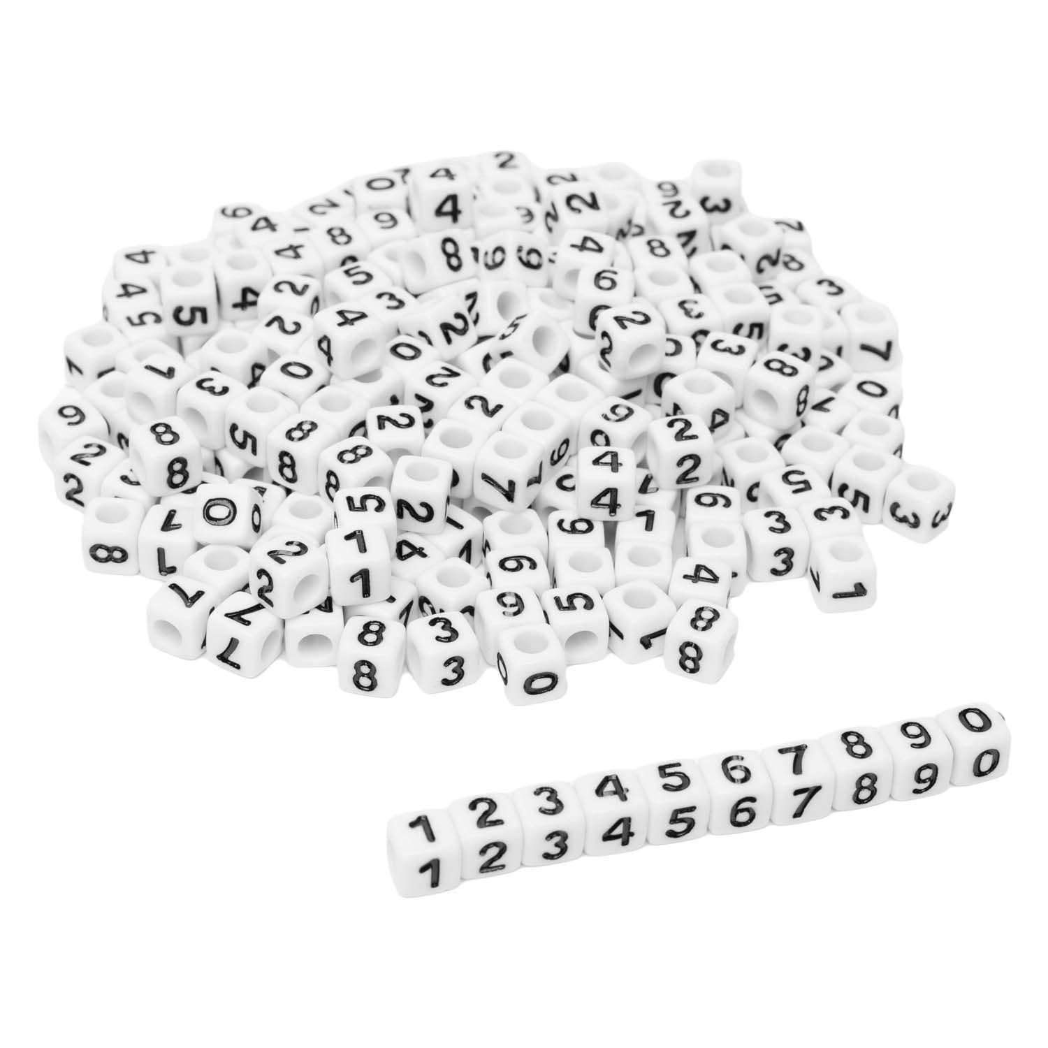 Colorations - nummer kralen 7mm 300st.