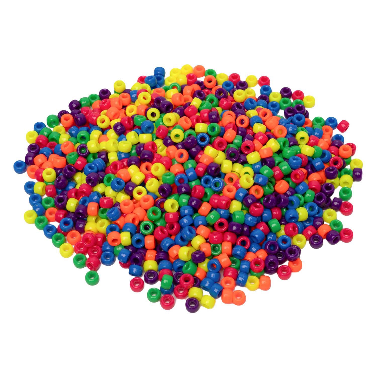 Colorations - pony kralen neon 6x9 mm 1000st.