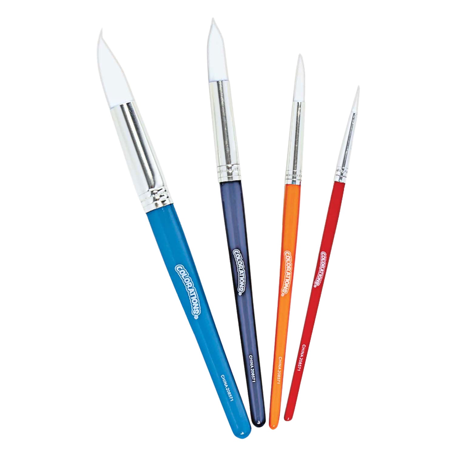 Colorations - verfkwasten rond 4 stuks