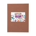 Colorations - foam vellen bruin, 10st.