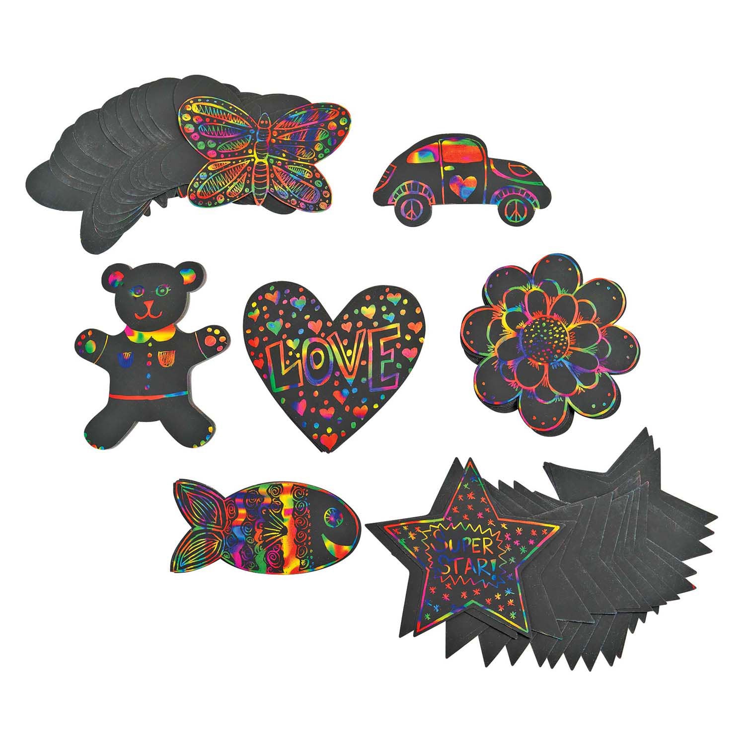 Colorations - krasfiguren vormen, 98dlg.
