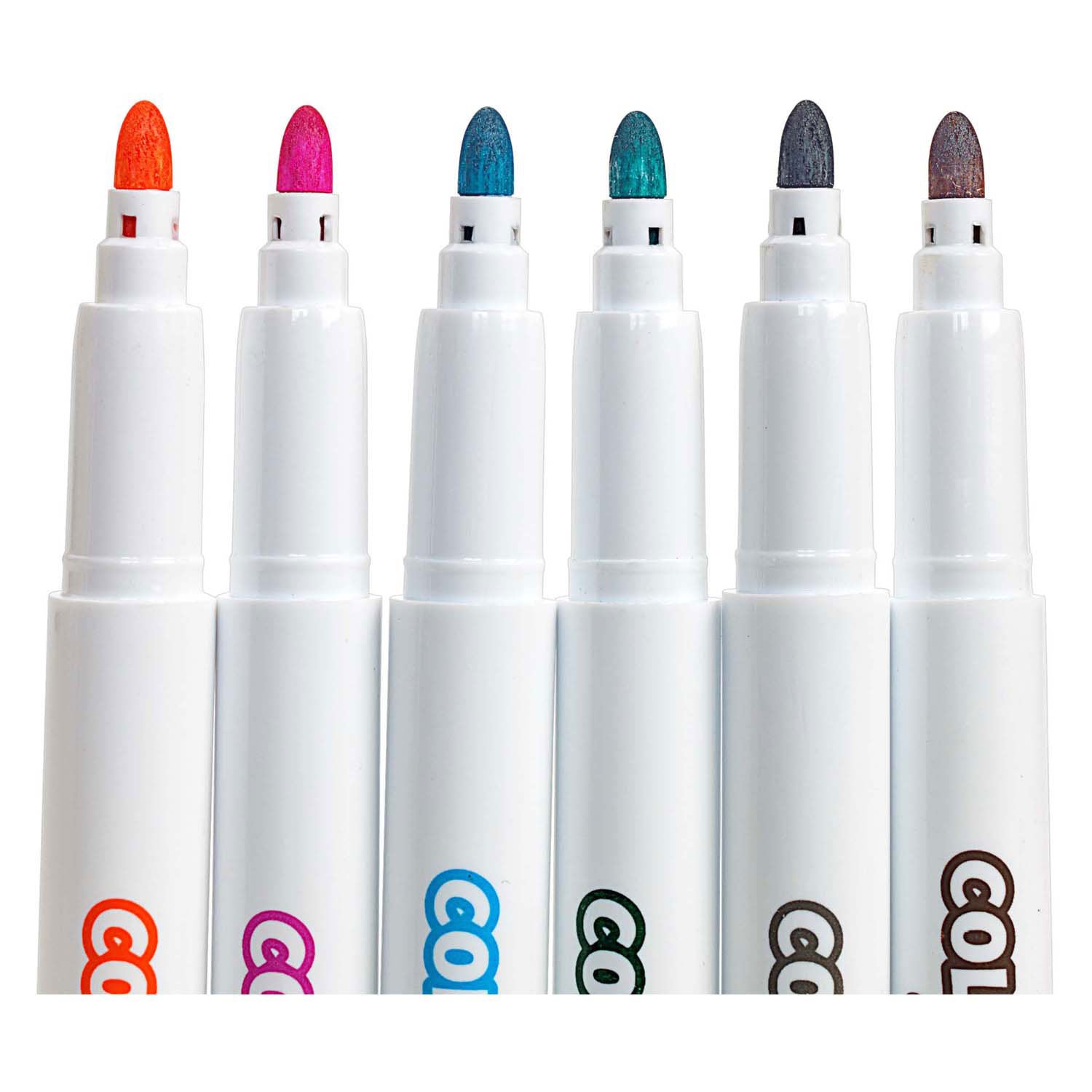 Colorations - textielstiften tropische kleuren - 6 kleuren