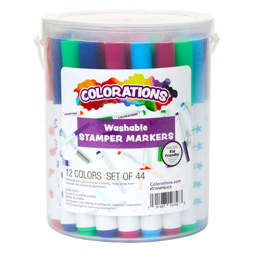 Colorations - uitwasbare stempelstiften 44 stuks
