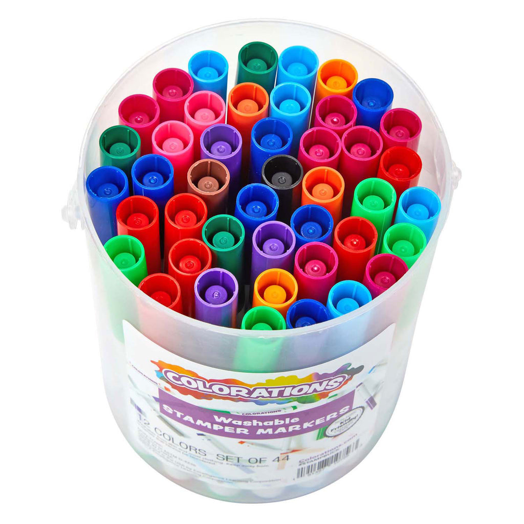 Colorations - uitwasbare stempelstiften 44 stuks