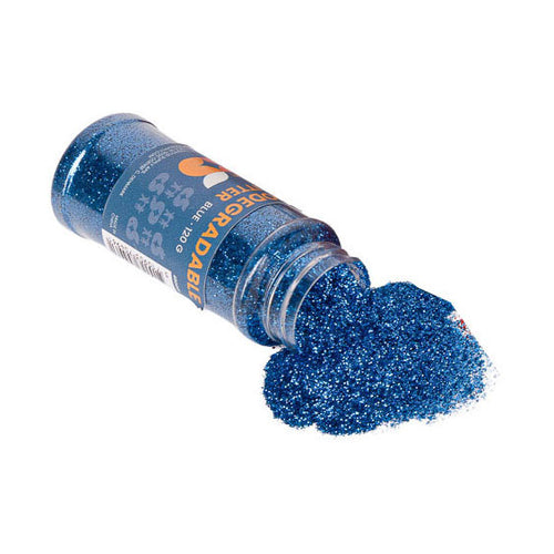 - Biodegradable Glitter - Blauw - 120 gram