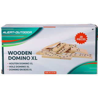 Alert - Alert outdoorspel domino xl (hout) – 75 x 15 cm