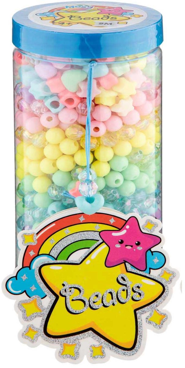 Creative Craft Group - Creative Craft Group Regenboogkleurige kralen in pot