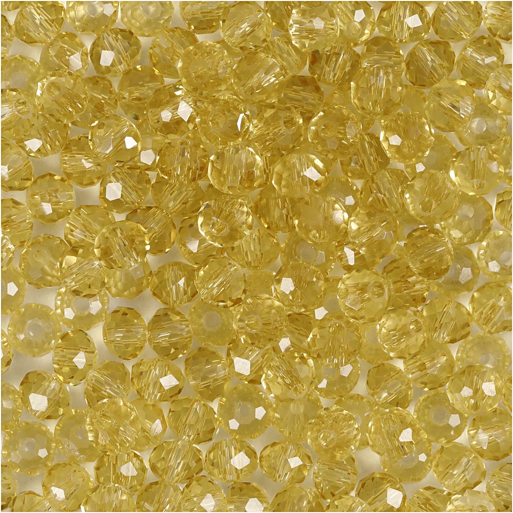 Creativ Company - Creativ Company Https://www.cchobby.nl/facet-kralen-d-4-mm-gatgrootte-1-mm-geel-45-stuk-1-doos