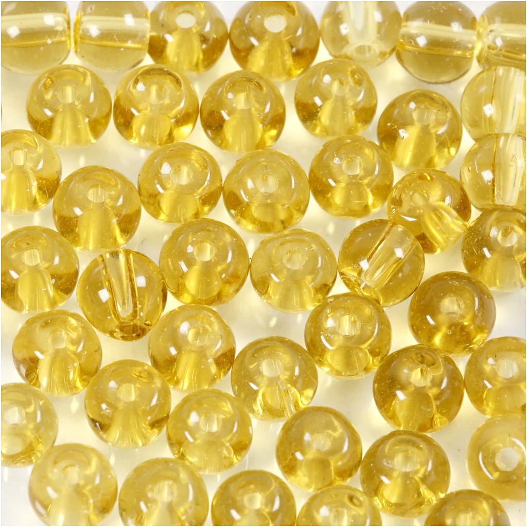 Creativ Company - Creativ Company Https://www.cchobby.nl/glas-kralen-d-4-mm-gatgrootte-1-mm-geel-45-stuk-1-doos