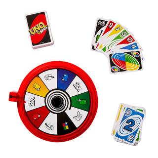 Mattel games uno spin kaartspel