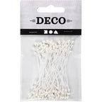 Creativ Company - Creativ Company Https://www.cchobby.nl/bloemmeeldraden-l-6-4-cm-d-2-mm-wit-parelmoer-100-stuk-1-doos